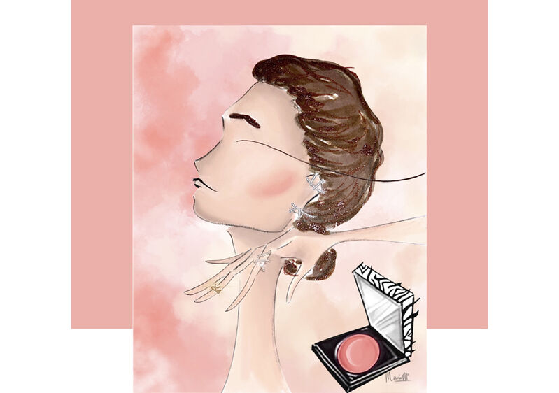 Mejillas y pendientes